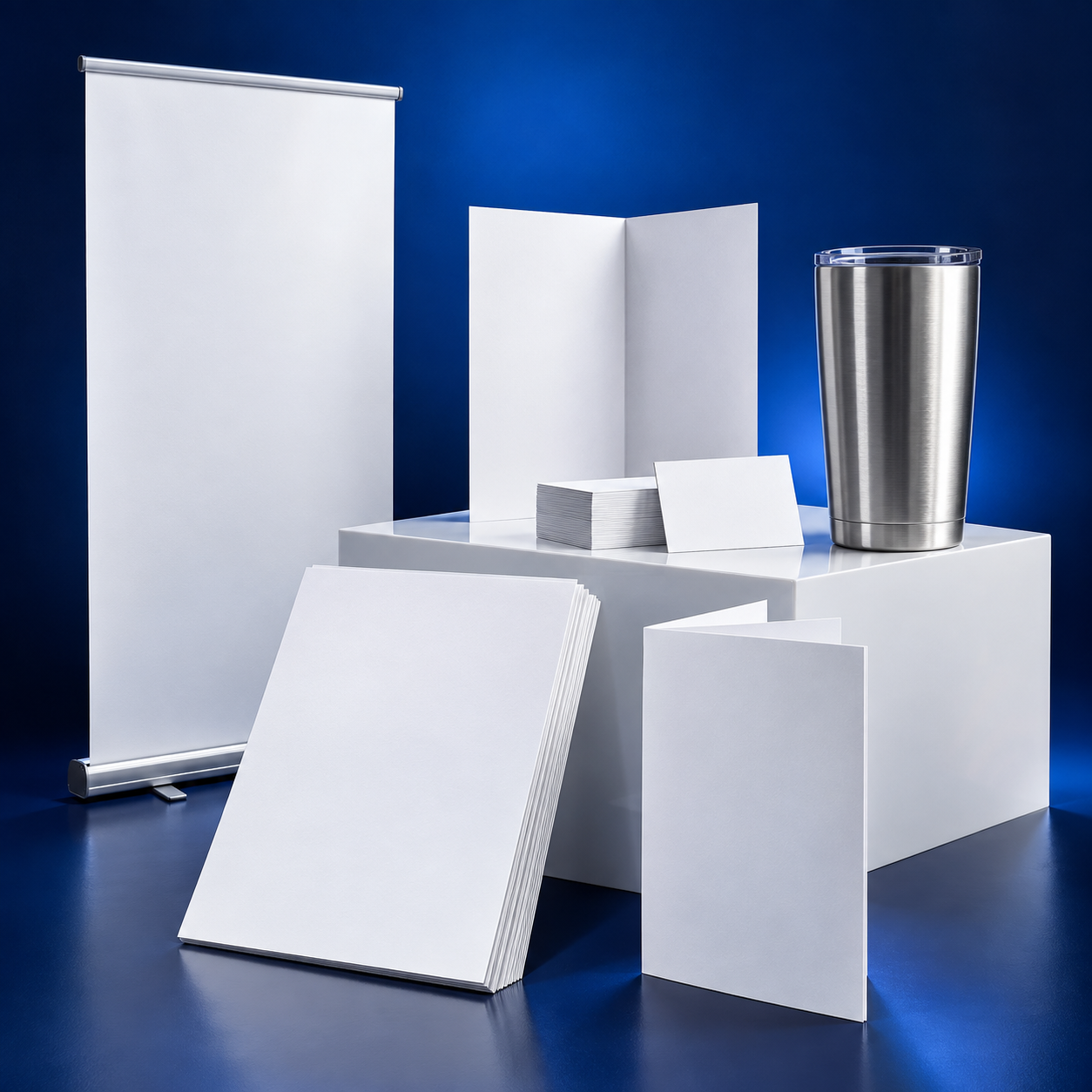 Custom flyers, banners and printed materials